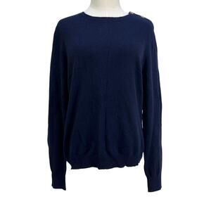 Lauren Ralph Lauren Cashmere Sweater Navy Blue